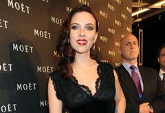 Scarlett Johansson - Moet and Chandon party - celebrity gossip - Marie Claire