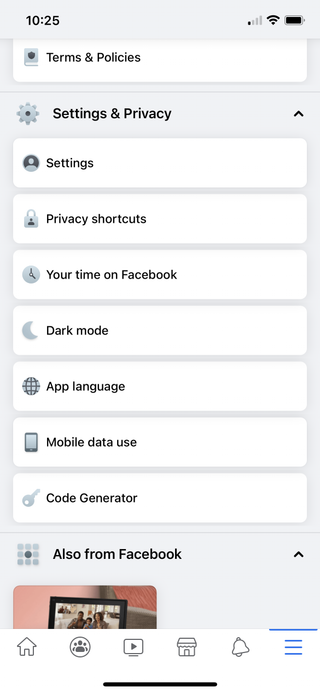 Facebook Dark Mode fix on iOS