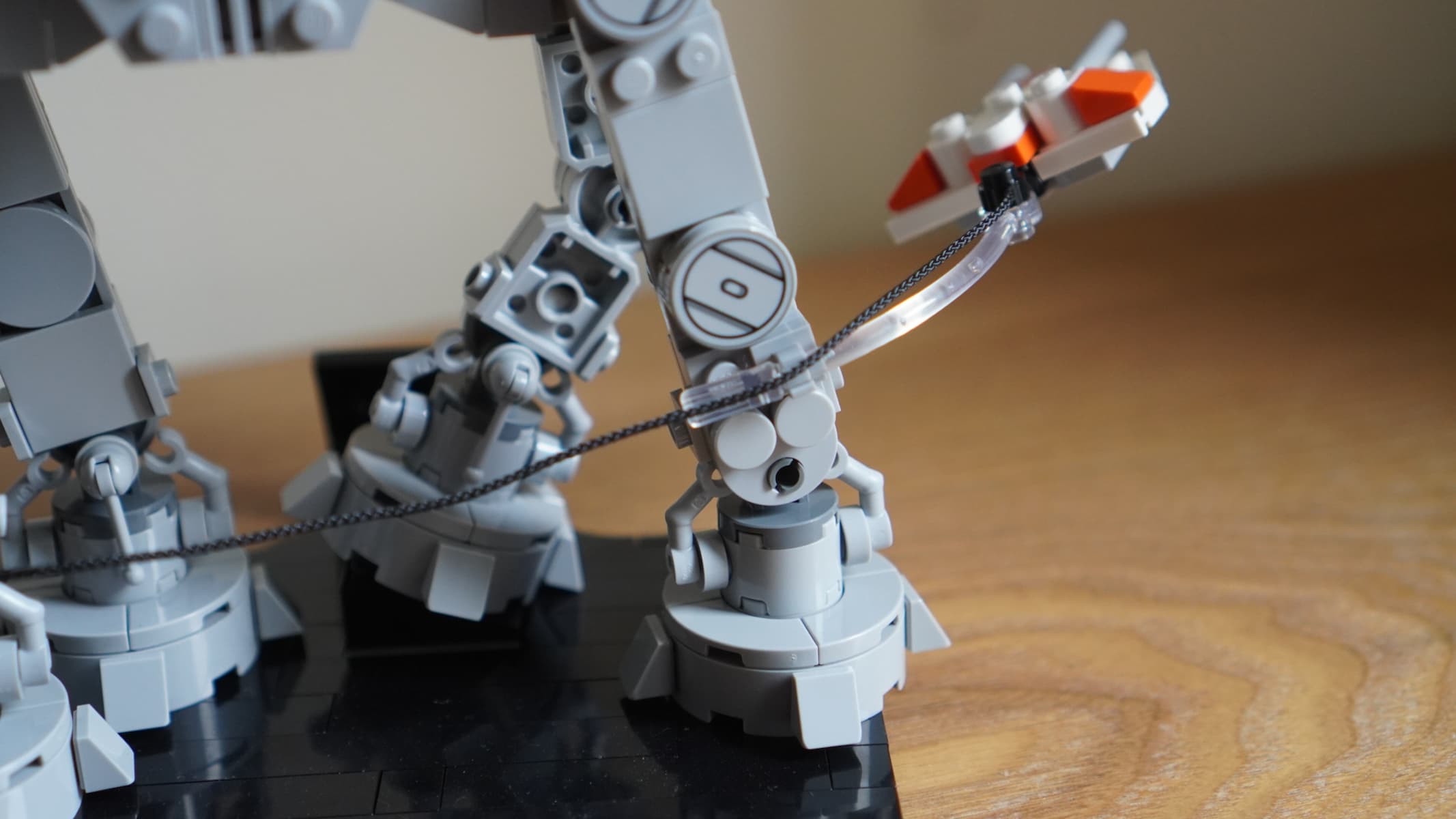 The completed build of Lego Star Wars AT-AT (2026) edition