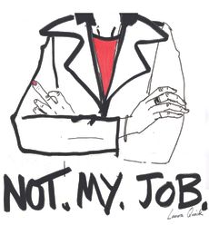 Not my job illustration - workplace discrimination