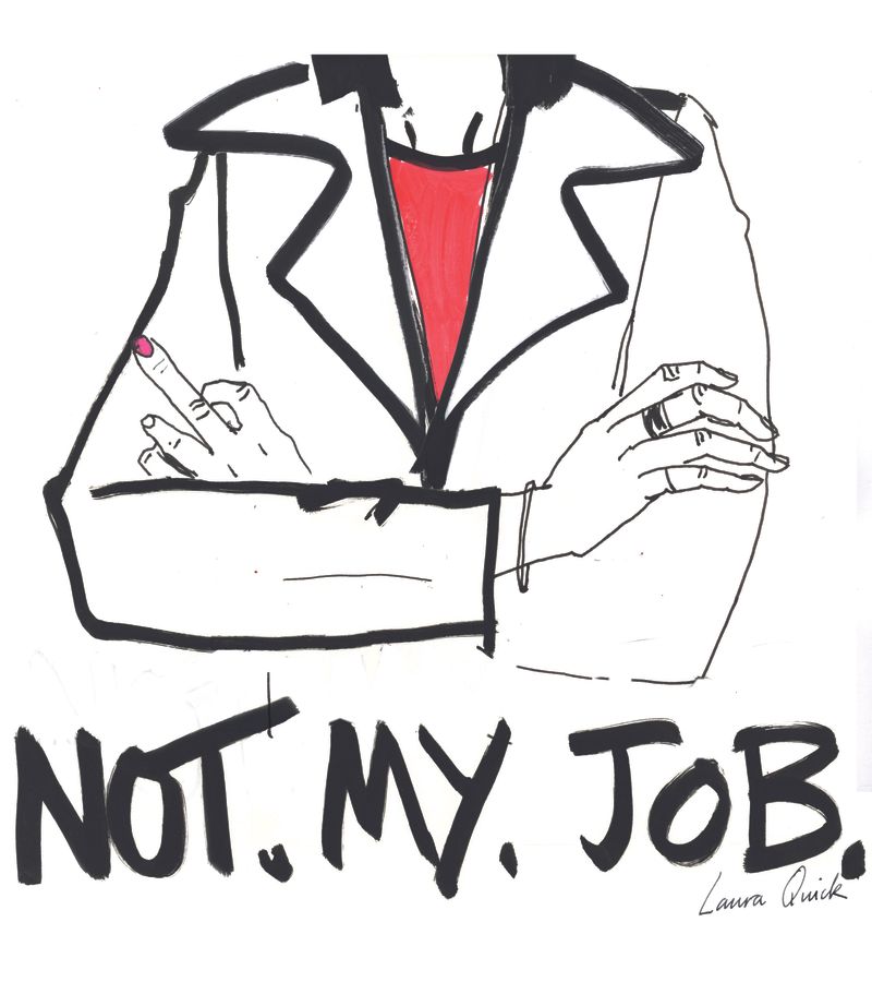 Not my job illustration - workplace discrimination