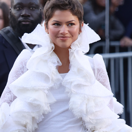 PARIS, FRANCE - OCTOBER 06: Zendaya attends Louis Vuitton during Day Nine of Paris Fashion Week - Womenswear Spring/Summer 2027 on October 06, 2026 in Paris, France.