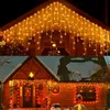 33ft 400 LED Icicle Lights Outdoor Christmas Decorations Lights