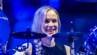 Anika Nilles onstage with Rush