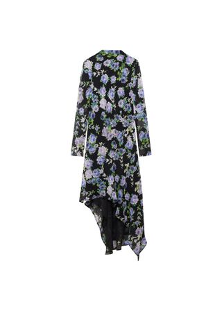 Asymmetric Flower Dress - Women