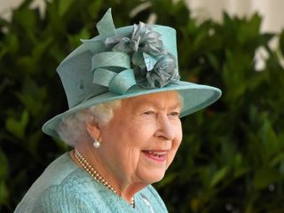 Queen Elizabeth II attends a ceremony to mark her official birthday