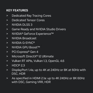 NVIDIA GeForce RTX 4060 Ti leaked feature list