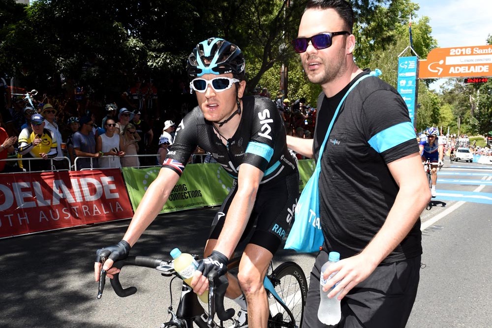 Geraint Thomas on stage 2 of the 2016 Tour Down Under