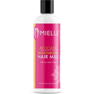 Mielle Organics Avocado Moisturizing Hair Milk for All Hair Types, Moisturizing Lotion for Dry 
Thirsty Hair, 8 Ounces