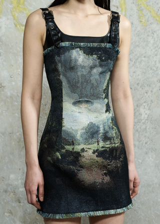 Monse Harness Tapestry Dress