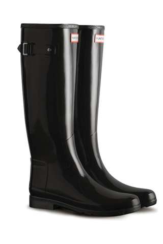 Hunter Refined Tall Gloss Waterproof Rain Boot