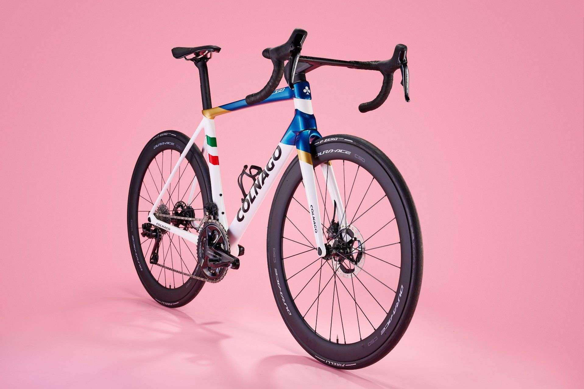 Image shows the front of the Colnago C68