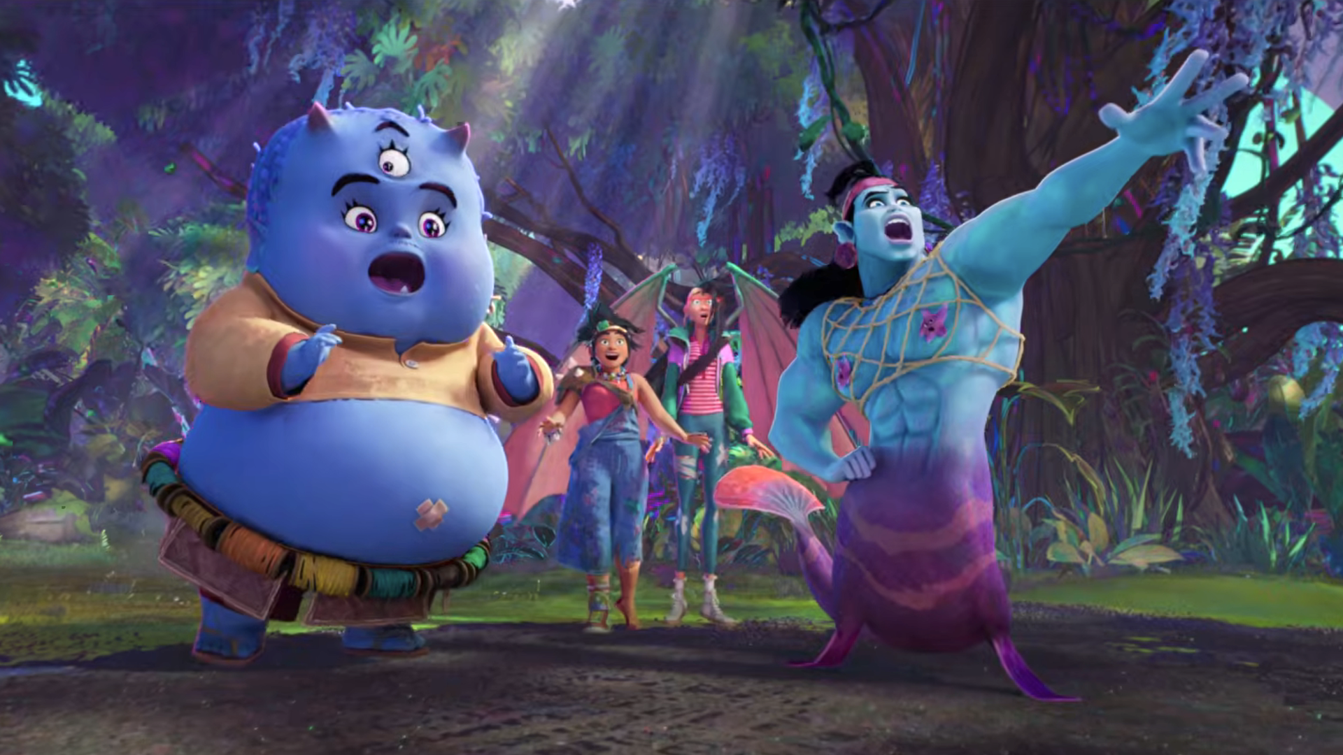 Bungi, Jo, Raissa and Mermahn in Forgotten Island