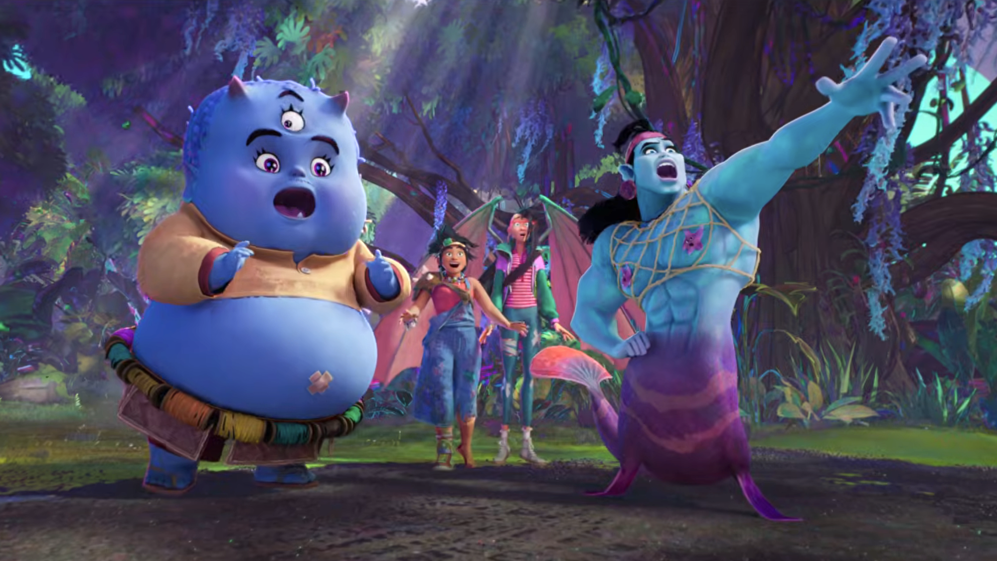 Bungi, Jo, Raissa and Mermahn in Forgotten Island
