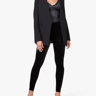 Spanx Black Velvet Leggings