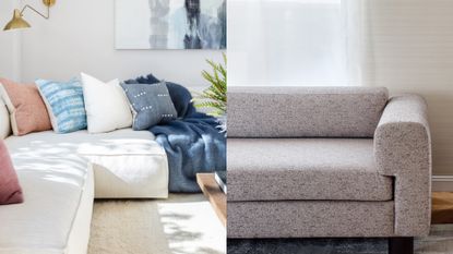 A sofa vs a sectional