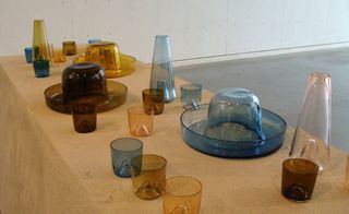 'Ziel' coloured glassware collection by Daphna Laurens