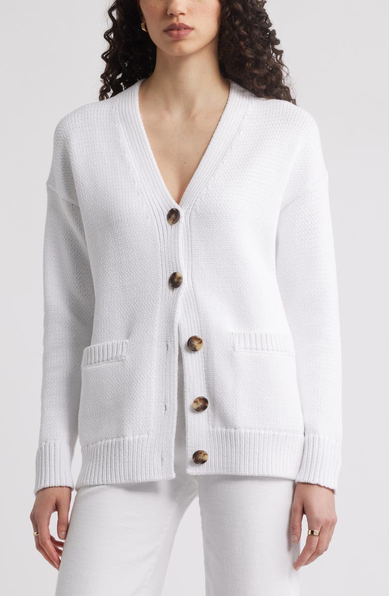Chunky Cotton Blend Cardigan