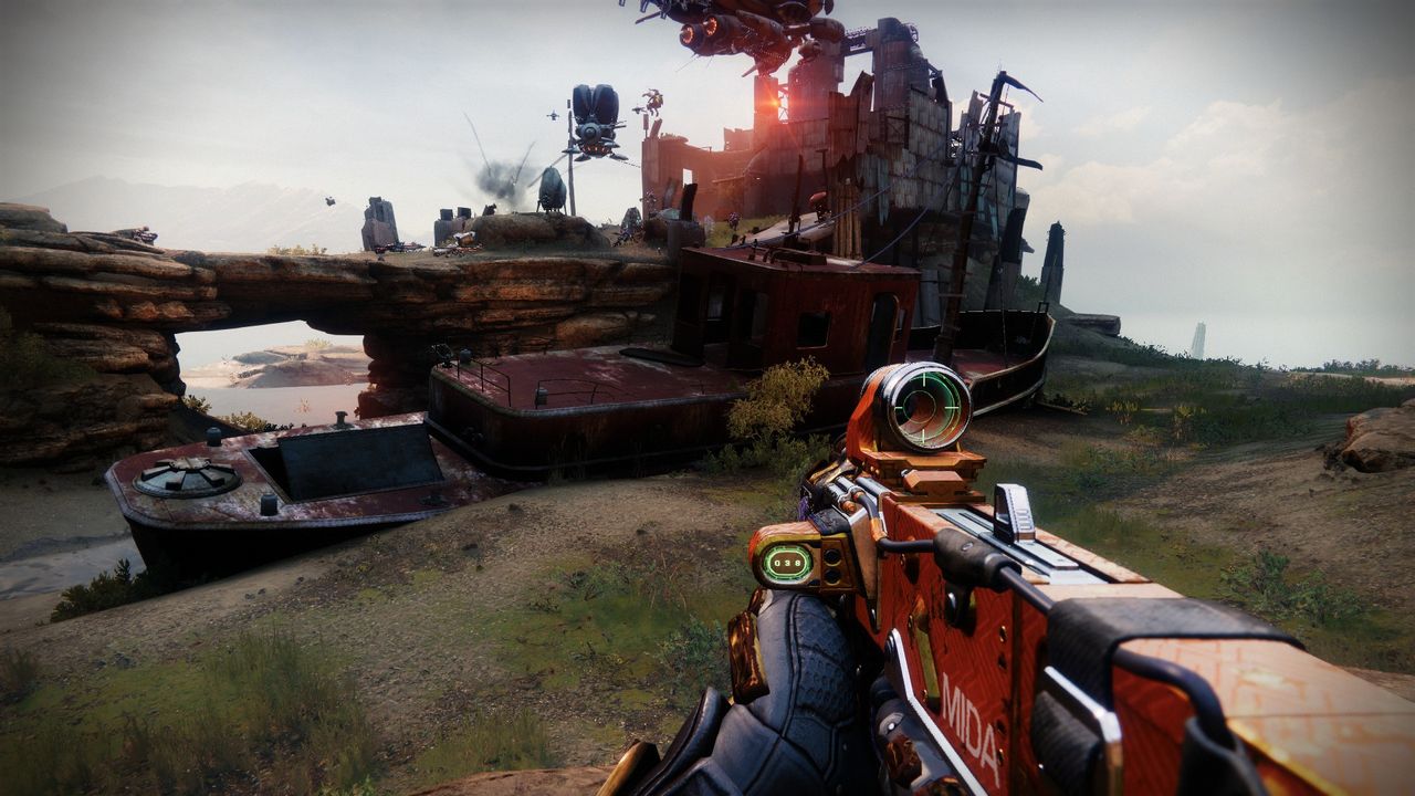 Destiny 2 Cryptic Quatrains activation emblem on a ship