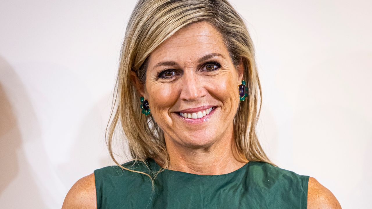 Queen Maxima of The Netherlands attends the presentation and workshops of the report Performance Pressure on MBO Schools at Albeda College on September 18, 2024 in Rotterdam, Netherlands.