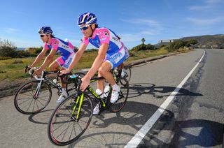 Danilo Hondo and Alessandro Petacchi at Lampre in 2010