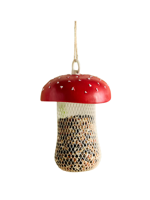Mushroom Bird Feeder