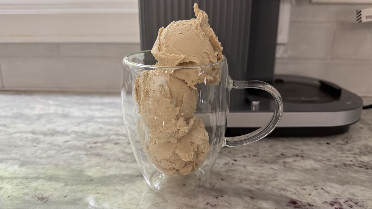 One-ingredient frozen yogurt made in Ninja Creami