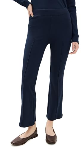 Donni. Women's the Rib Kick Flare Pants, Navy, S