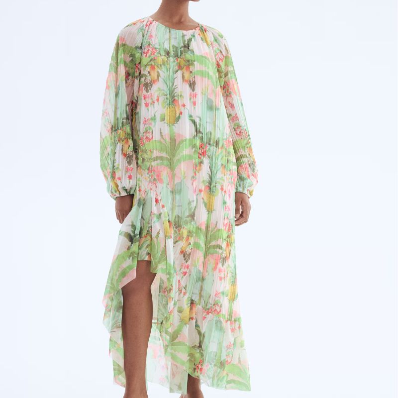 printed floaty dress
