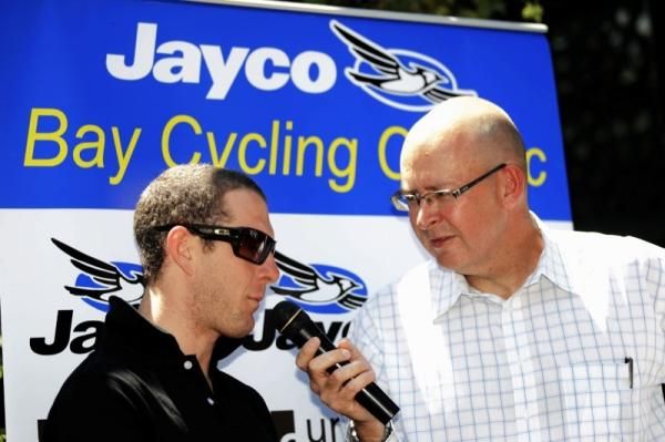 2011 Jayco Bay Classic winner, Matt Goss is interviewed by Dave Culbert
