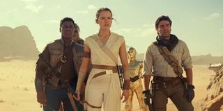 John Boyega, Daisy Ridley, Oscar Isaac in Star Wars: Rise of Skywalker