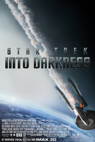 Paramount released this cool “Star Trek: Into Darkness” poster showing an ominous crash.