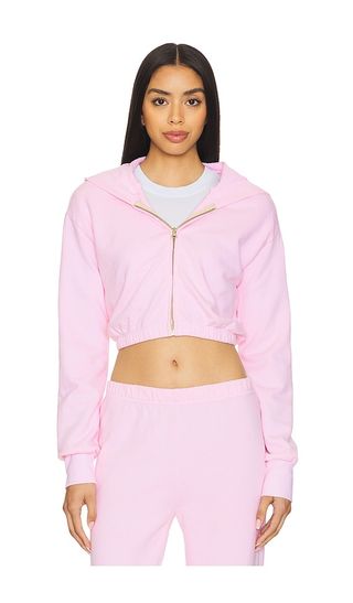 Zip Up Crop Hoodie