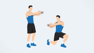 Best exercises if you sit down all day: Lunge with twist