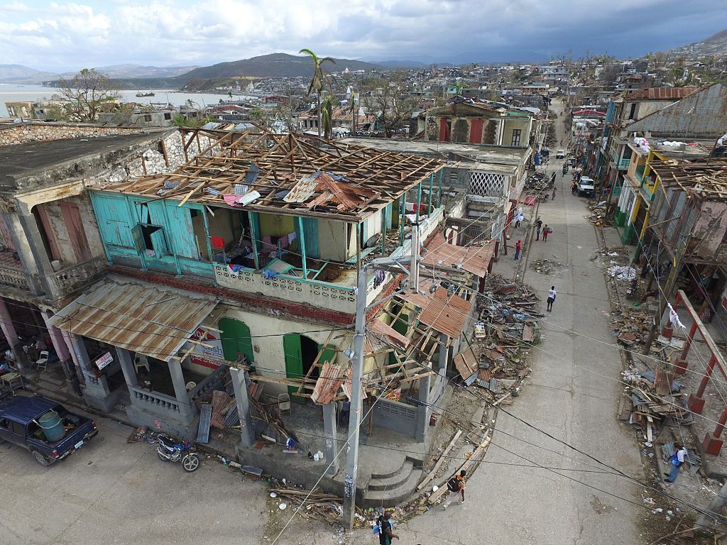 Destruction of Hurricane Matthew in Haiti