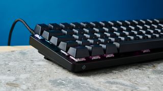 Black SteelSeries Apex Pro Mini wired mechanical keyboard