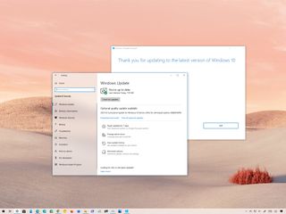 Windows 10 version 21H1 upgrade from 20H2