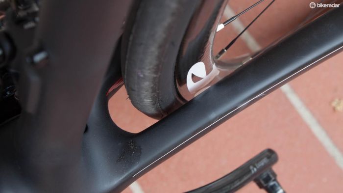 An extra 10mm on the chainstays adds useful rear tyre clearance