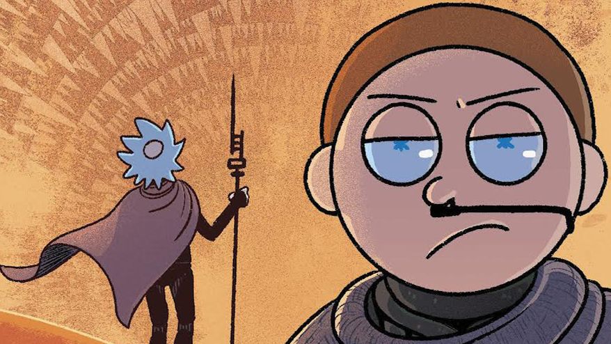 Oni Press will bring three new &quot;Rick and Morty&quot; comics miniseries in 2022 to pay homage to Dune, Star Wars and Logan&#039;s Run.