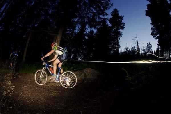 Night riding is part of the TransWales.