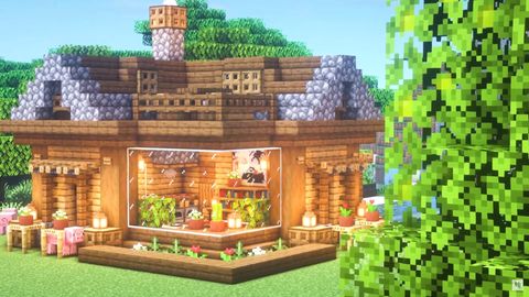 Best Minecraft House Ideas The Best Minecraft House Downloads For A Cute Suburban House Pc Gamer