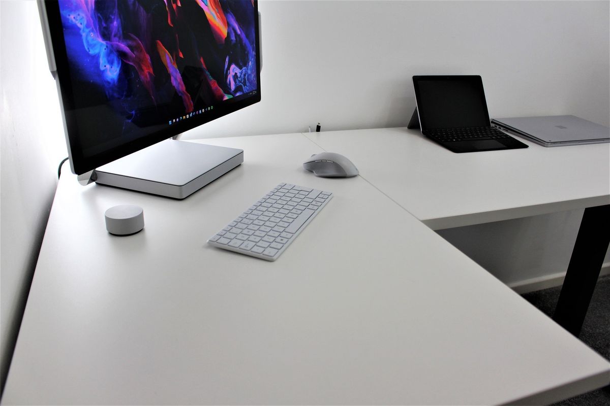 FlexiSpot E1L review An Lshaped standing desk that's great for your corner Windows Central