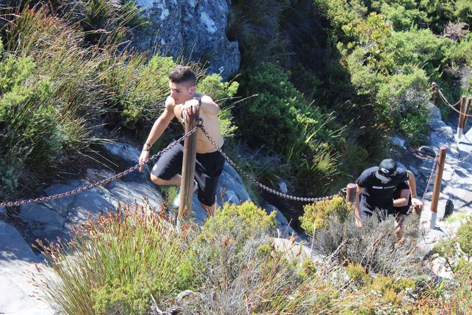 Kristian Sbaragli makes his way to the top