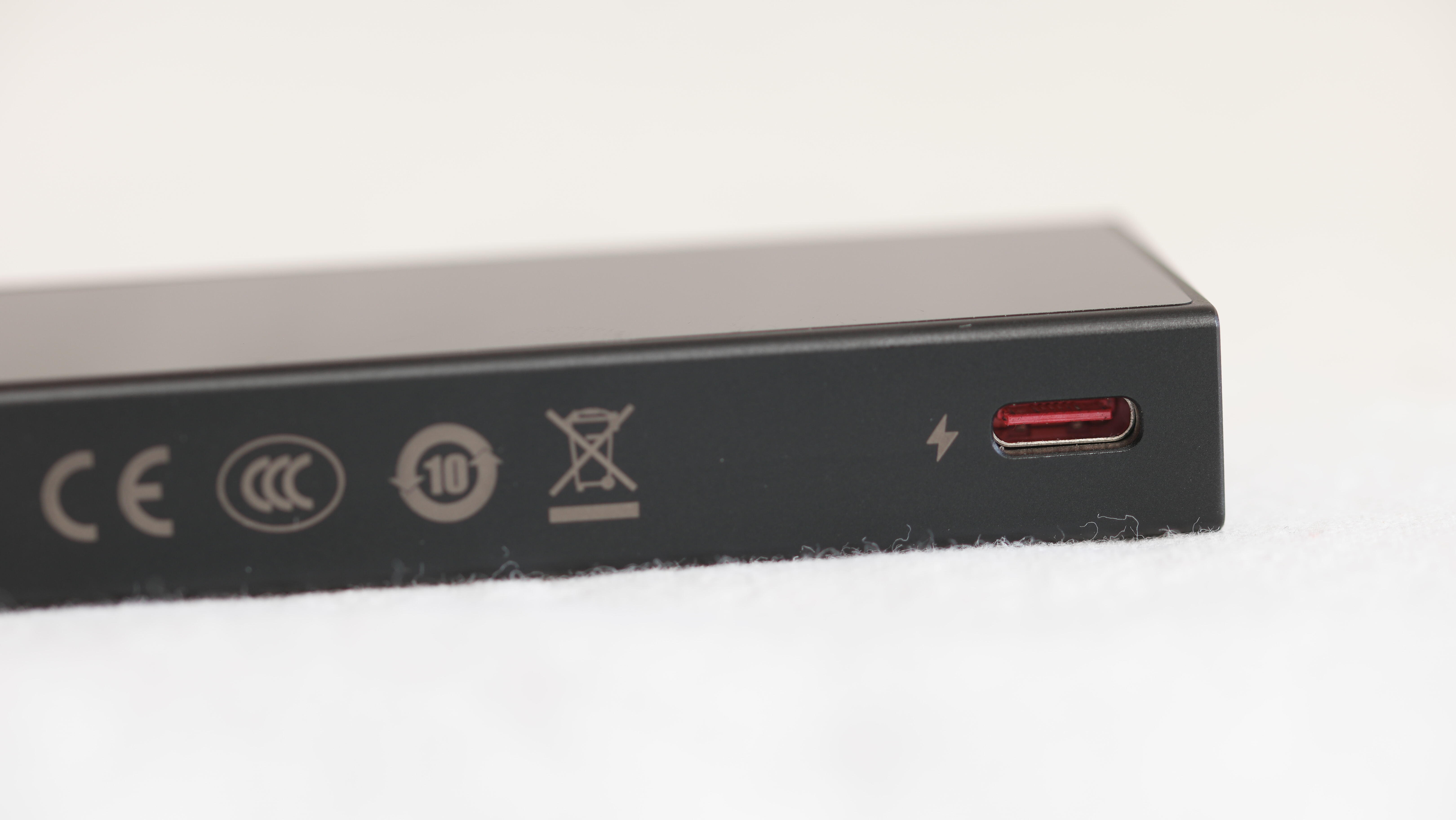 Questyle M18i showing the dedicated USB-C port