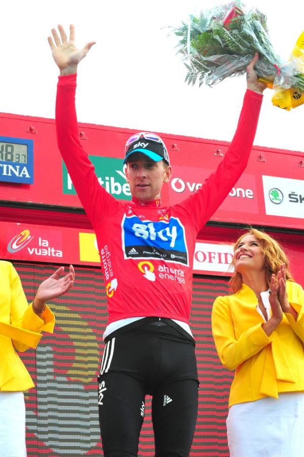 Bradley Wiggins (Sky) assumes the overall lead.