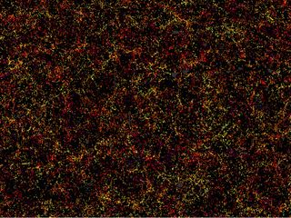 Galaxies 3D map slice BOSS