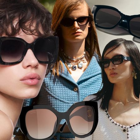 Collage Image of Bold Sunglasses From Chanel