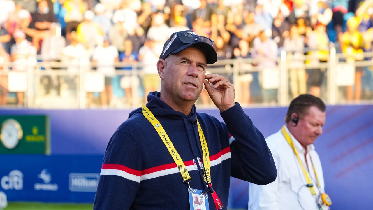 Stewart Cink at the 2023 Ryder Cup in Marco Simone, Rome, Italy