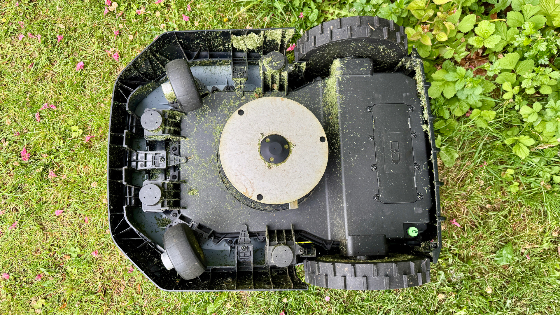 EGO AURA-R2 robot mower on my lawn full test
