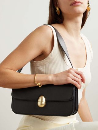 Phoenix Baguette Leather Shoulder Bag